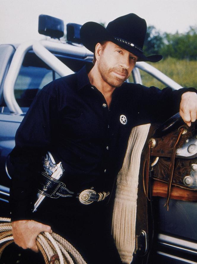 Chuck Norris na planie "Strażnika Teksasu"