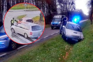 Syryjczyk próbował rozjechać policjantów! 10 imigrantów uciekło do lasu [WIDEO]