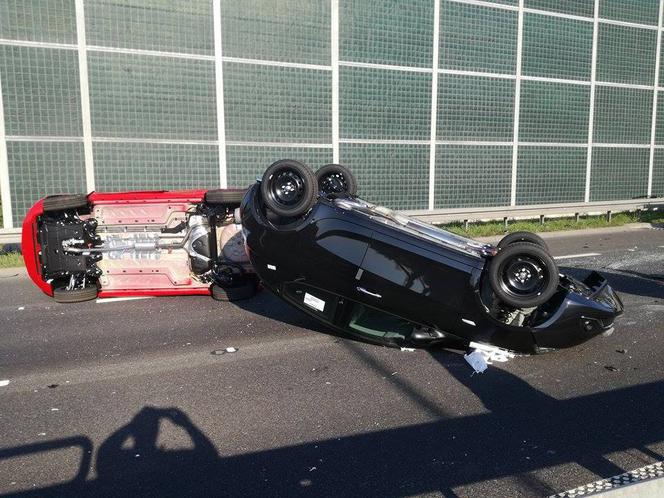 Wypadek na DK1 w Tychach