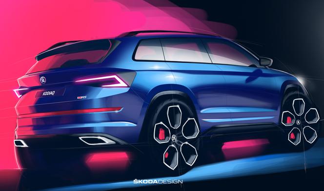 Skoda Kodiaq RS na szkicach