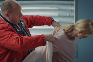 M jak miłość, odcinek 1846. Jagoda (Katarzyna Kołeczek), Tadeusz (Bartłomiej Nowosielski)