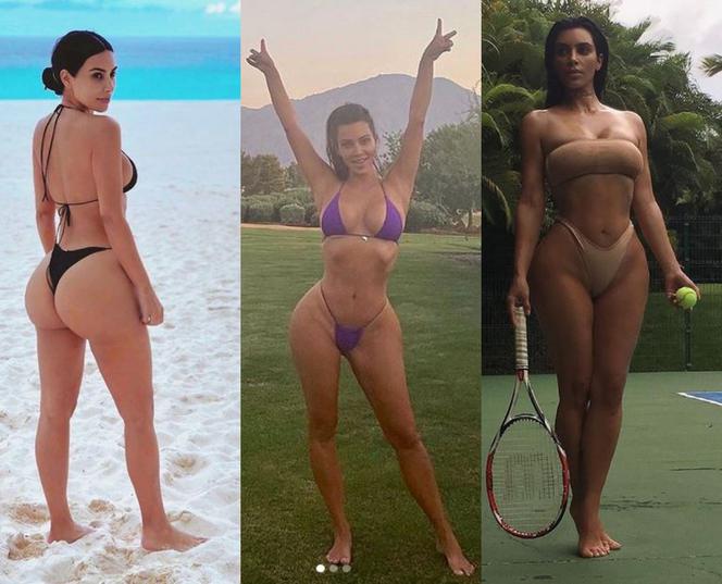 Kim Kardashian w różowym bikini. Tym razem obyło się bez Photoshopa?