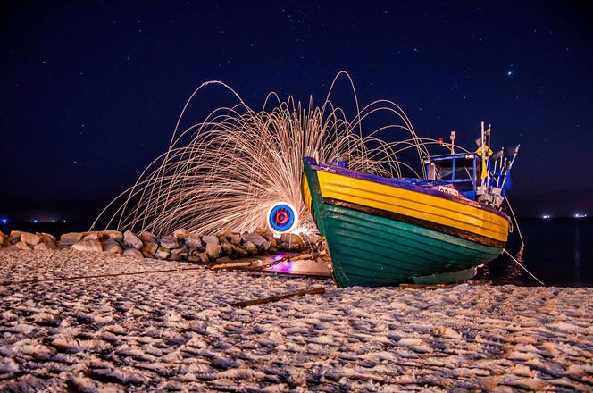 Steel wool photography. Tak maluje się ogniem!