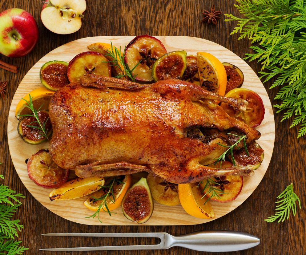 Kaczka w pomarańczach i jabłkach - soczysta, aromatyczna, rozpływająca się w ustach