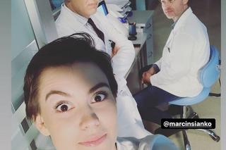 Na dobre i na złe po wakacjach 2023. Blanka (Pola Gonciarz), Andrzej Falkowicz (Michał Żebrowski), Paweł Gracz (Marcin Sianko)