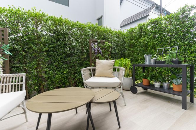 Balkon na parterze