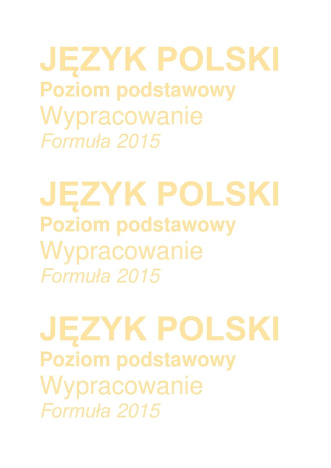 Matura 2025 - język polski