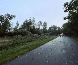 Skutki nocnej burzy w pow. kraśnickim