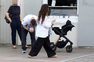 Marcin Hakiel z Dominiką i synkiem Romeo w Sopocie