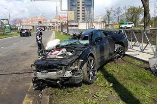 Nissan GT-R totalnie rozbity przez rosyjskiego piłkarza