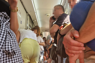 Ścisk w pociągu PKP