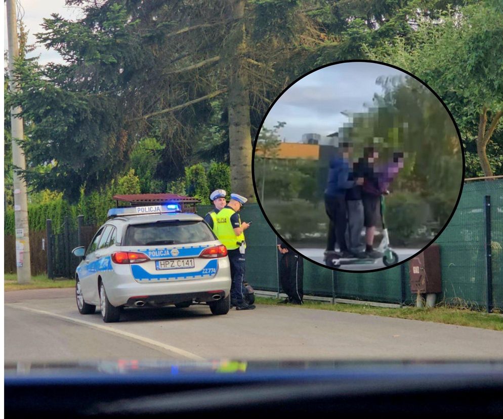 We trzech lub pod wpływem na hulajnodze elektrycznej. Posypały się mandaty