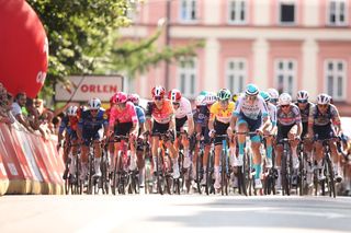 Finał IV etapu Tour de Pologne w Cieszynie. Mieszkańcy kibicowali kolarzom