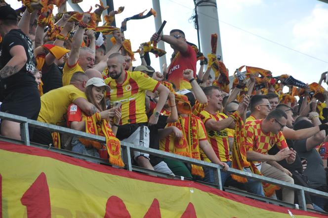 Korona Kielce - Ruch Chorzów. Zdjęcia kibiców na Suzuki Arenie