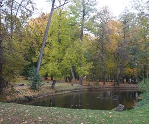 Park Lubomirskich w Białymstoku jesienią 