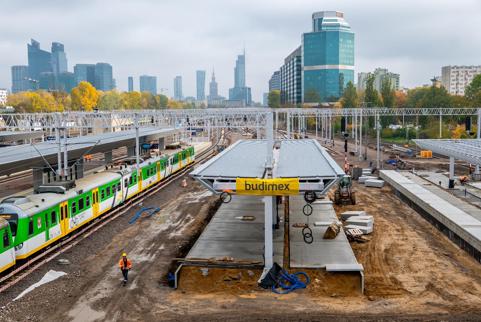Remont dworca Warszawa Zachodnia, październik 2023