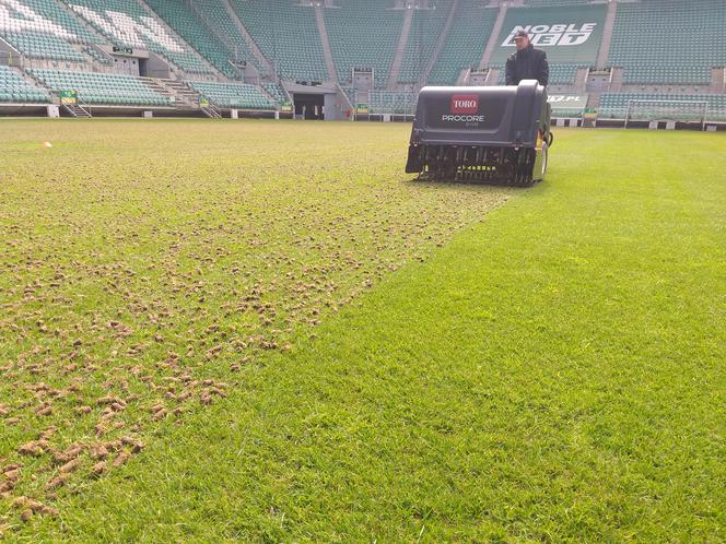 Murawa na Stadionie Wrocław zostanie zregenerowana