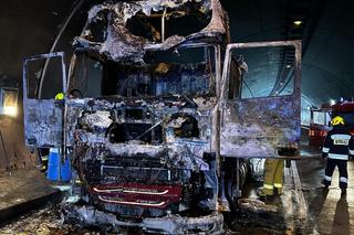 Pożar ciężarówki w Lalikach (pow. żywiecki)