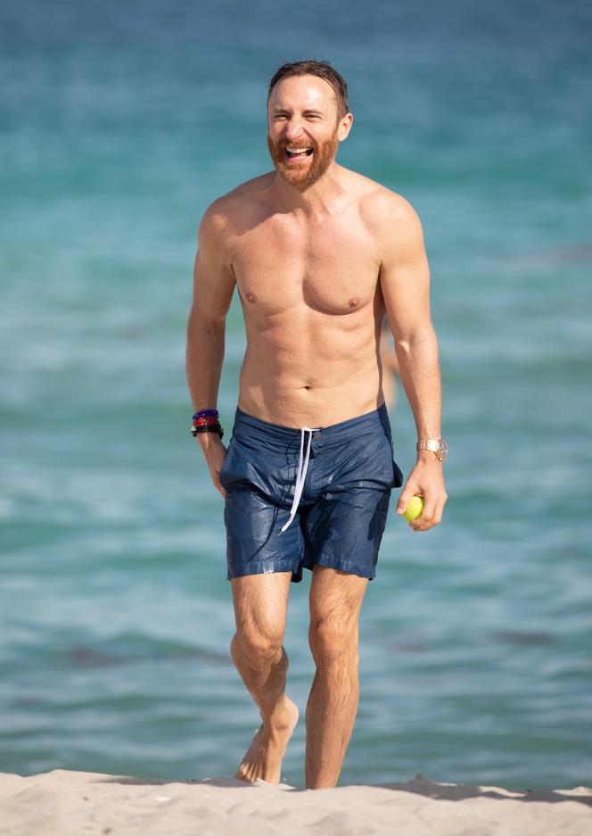 David Guetta na plaży w Miami