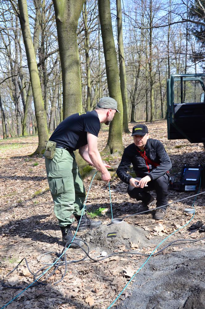 Poszukiwania podziemnego schronu z czasów II wojny światowej