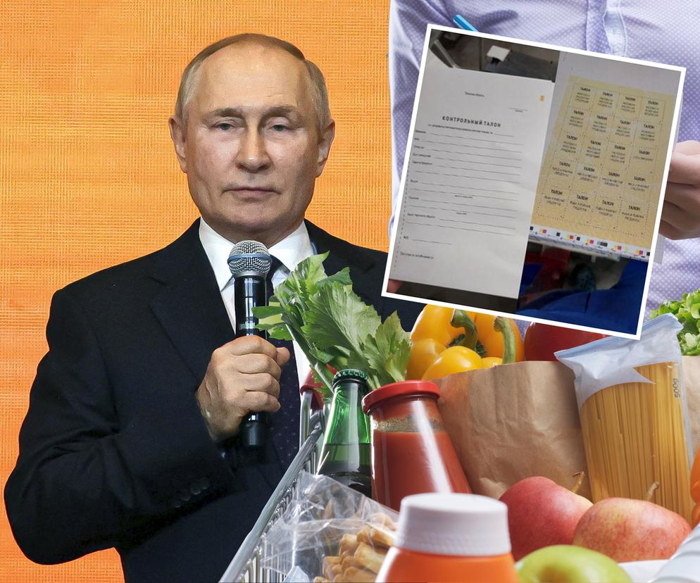 Putin + kartki żywnościowe w Rosji