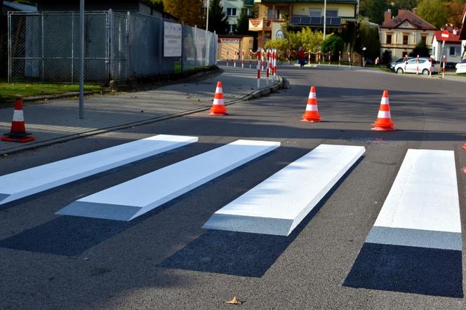 Trójwymiarowe przejście dla pieszych w Sanoku