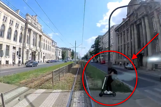 Łódź: Hulajnogą wprost pod tramwaj! MPK ostrzega