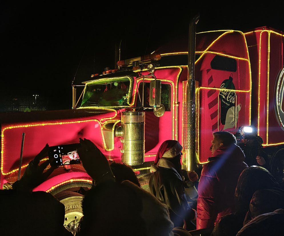 Tak prezentuje się świąteczna ciężarówka Coca-Coli. Wielki truck przyjechał do Wrocławia