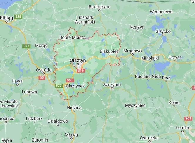 2. miejsce – powiat olsztyński