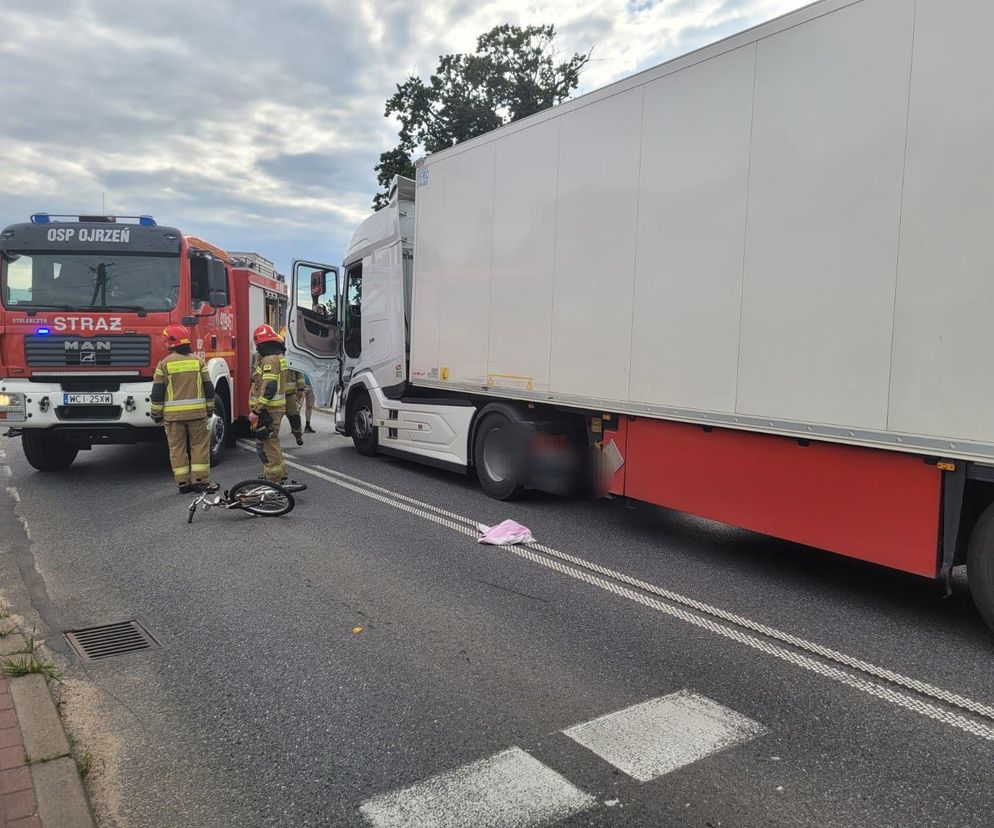 Tragedia w Ojrzeniu. Ciężarówka potrąciła 10-latkę na przejściu dla pieszych