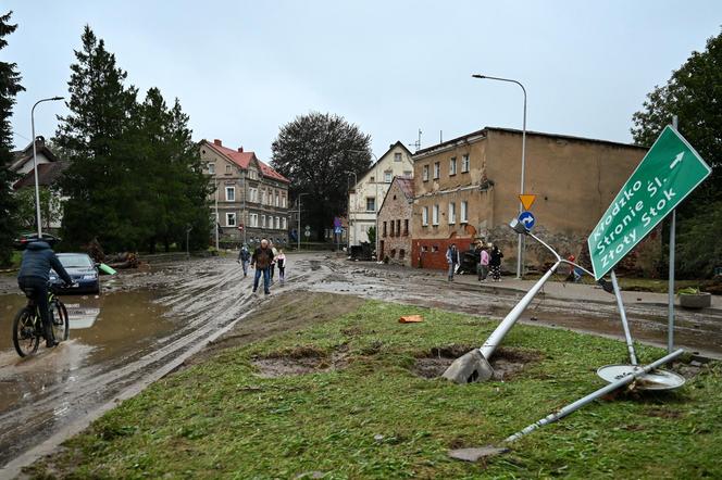 Lądek Zdrój po przejściu fali