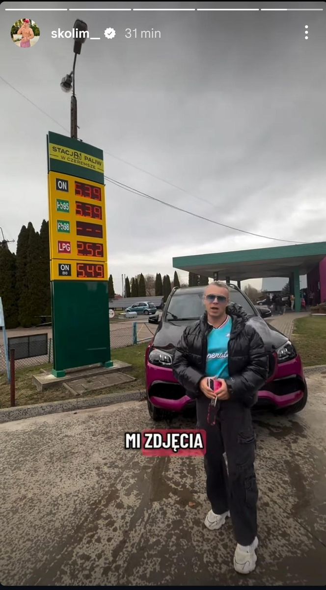 Skolim pokazał pierwszą stację benzynową. Tyle trzeba zapłacić za paliwo