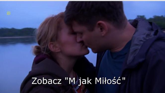 M jak miłość odc. 1452. Janek (Tomas Kollarik), Ula (Iga Krefft)