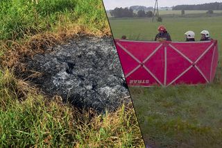 Nadpalone zwłoki kobiety leżały w polu. „Ciało zabezpieczono”