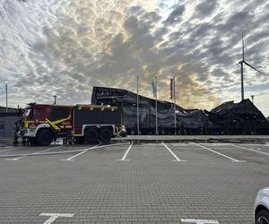 Pożar hali pod Kępnem