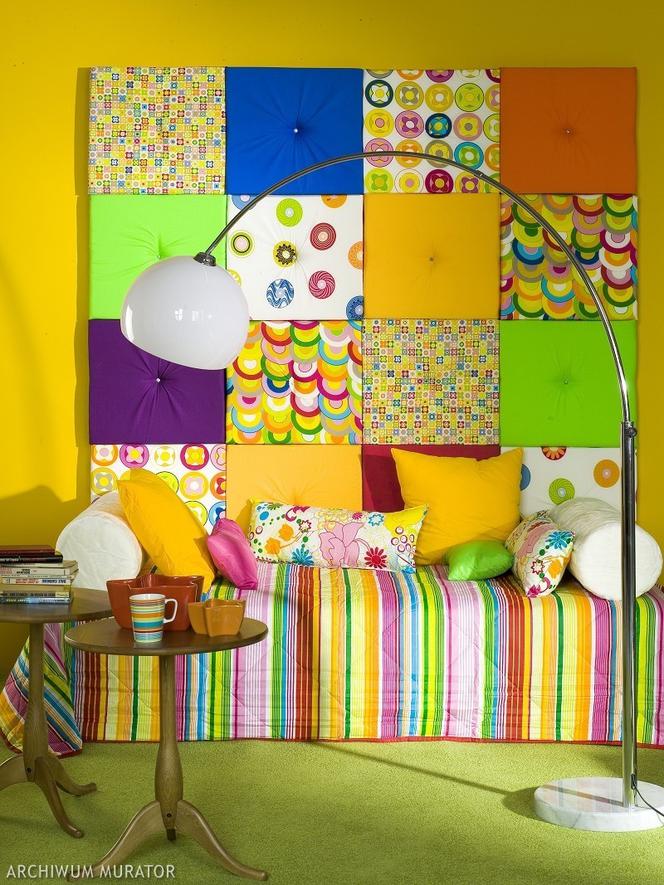 Zagłówek do łóżka dla dziecka - kolorowy, zrób to sam