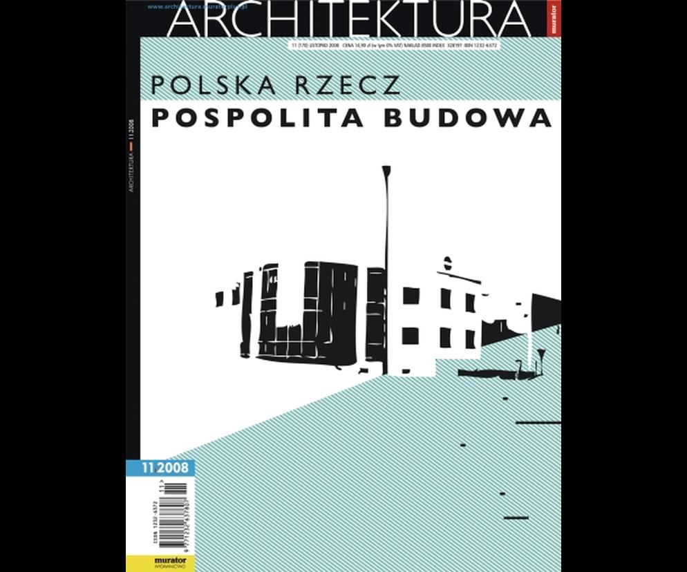 Okładka Miesięcznik Architektura 11/2008