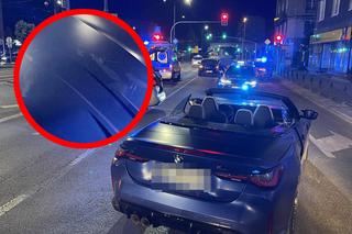 Kierowca sportowego BMW huknął w policjanta. Funkcjonariusz trafił do szpitala