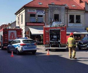 Potrącenie na chodniku w centrum Pińczowa