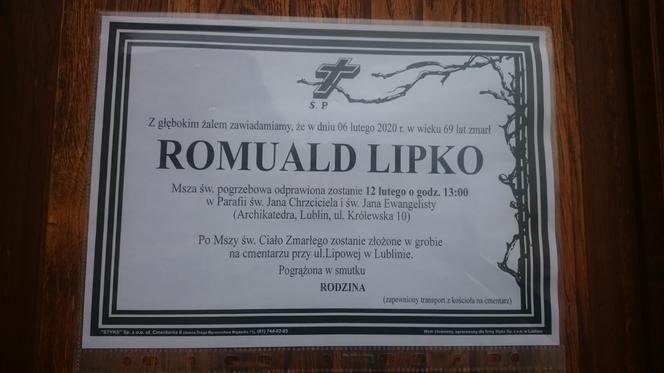 Pogrzeb Romualda Lipki w Lublinie. Bezpłatne autobusy i utrudnienia w ruchu