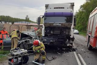 Wypadek na DK 16 między Ostródą a Iławą. Ranną 19-latkę zabrał śmigłowiec LPR [FOTO]