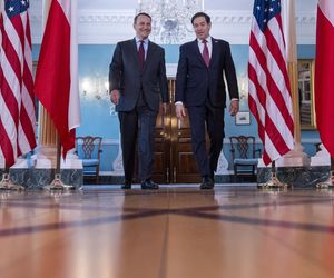 Spotkanie ministra Radosława Sikorskiego z sekretarzem stanu USA Marco Rubio 