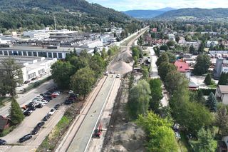 Remont linii Żywiec - Sucha Beskidzka