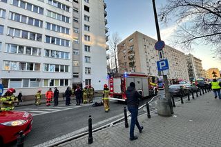 Potężny wybuch w centrum Warszawy. Kłęby dymu przy wieżowcach