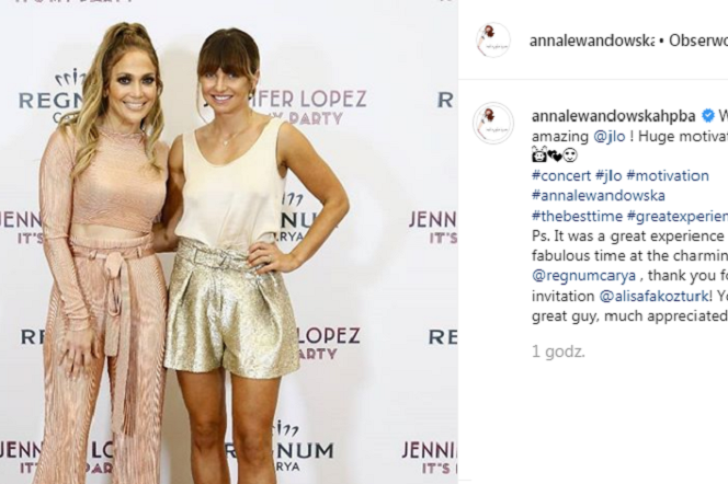Jennifer Lopez i Anna Lewandowska