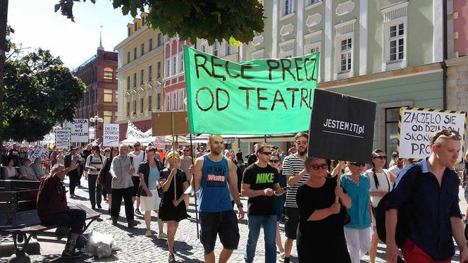 Protest w Teatrze Polskim