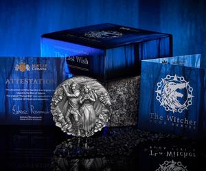 Wiedźmin. Nowa, trójwymiarowa moneta z kolekcji Ostatnie Życzenie! Tylko 400 sztuk na cały świat! [ZDJĘCIA]