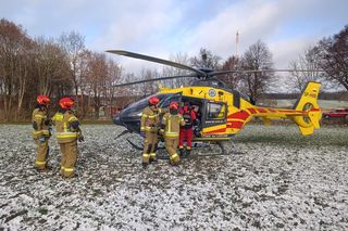 Wypadek pod Braniewem. Trzy osoby poszkodowane