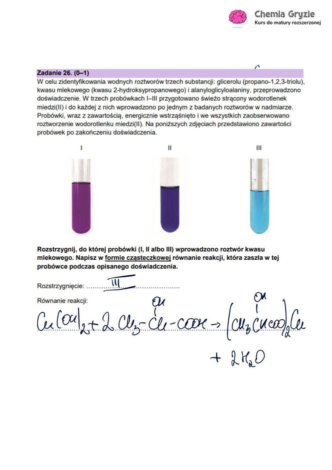 Matura 2025 chemia rozszerzona - odpowiedzi do wszystkich zadań z arkusza CKE 16.05.2025 - Formuła 2023