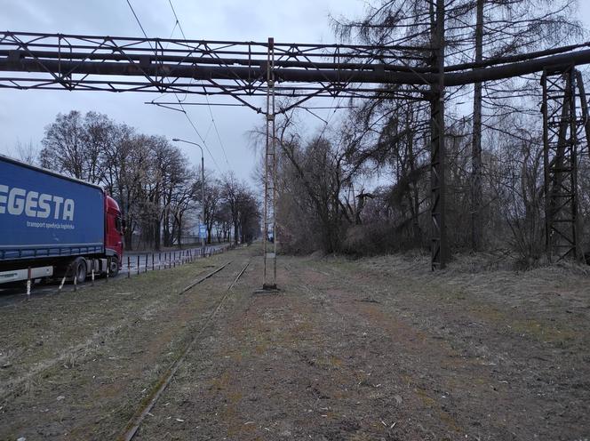 Opuszczona linia tramwajowa do Walcowni